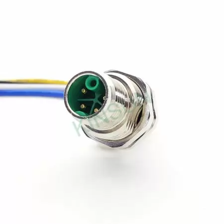 M12 K-Codierter Connector Front-Mount mit Kabel